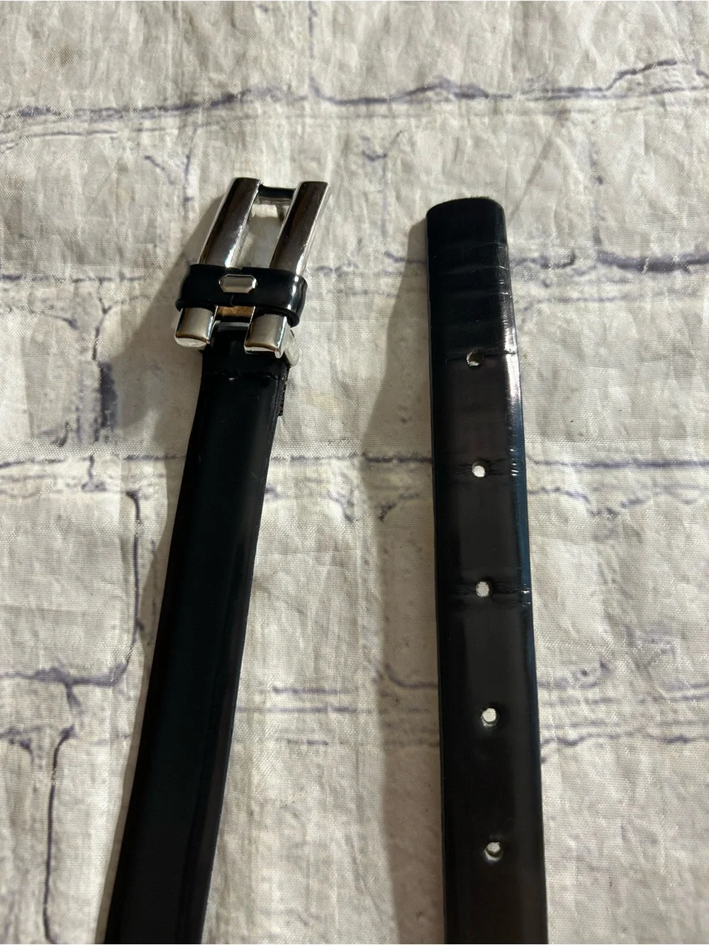 TALBOTS BLACK LEATHER ITALY & USA MADE CLASSIC CHIC BELTS SIZE MEDIUM